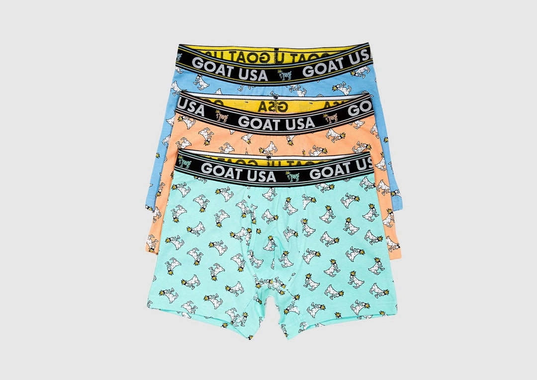 Goat USA Boys' OG Boxer Briefs 3 Pack