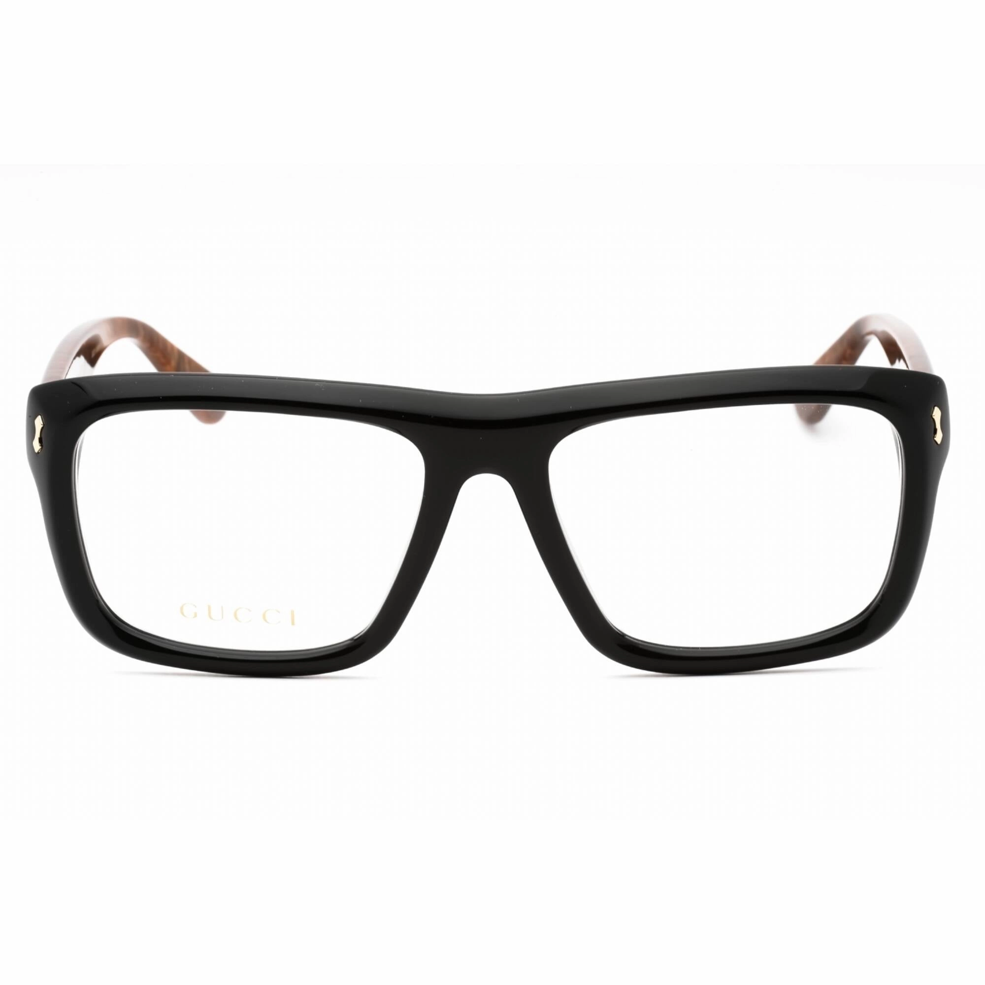 Gucci Men's Eyeglasses - Black Plastic Full Rim Rectangular Shape Frame | GG1462O 001