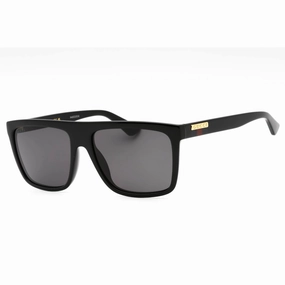 Gucci Men's Sunglasses - Black Injected Propionate Full Rim Browline | GG0748S 001