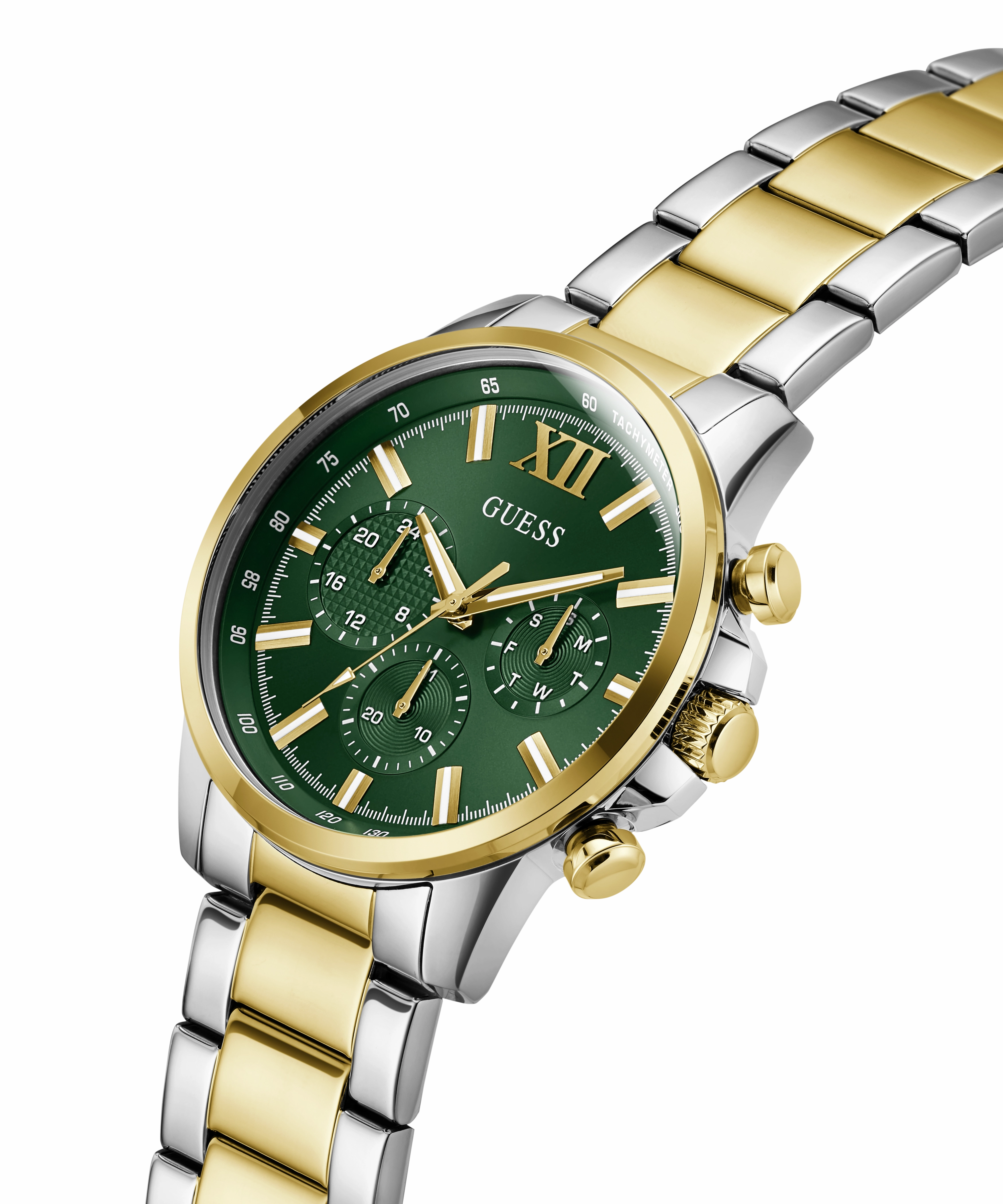 GUESS Mens 2-Tone Multi-function Watch