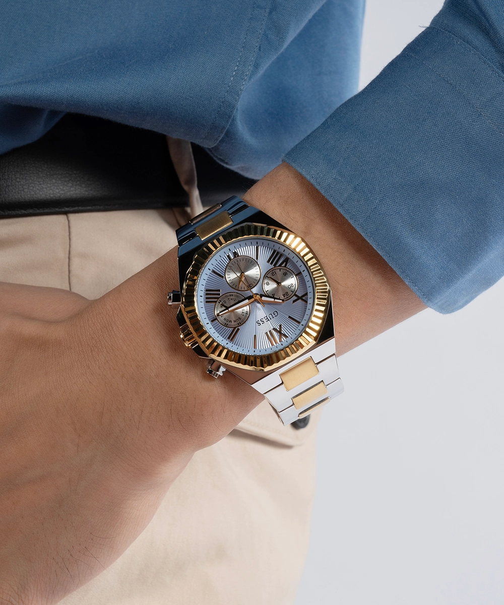 GUESS Mens 2-Tone Multi-function Watch