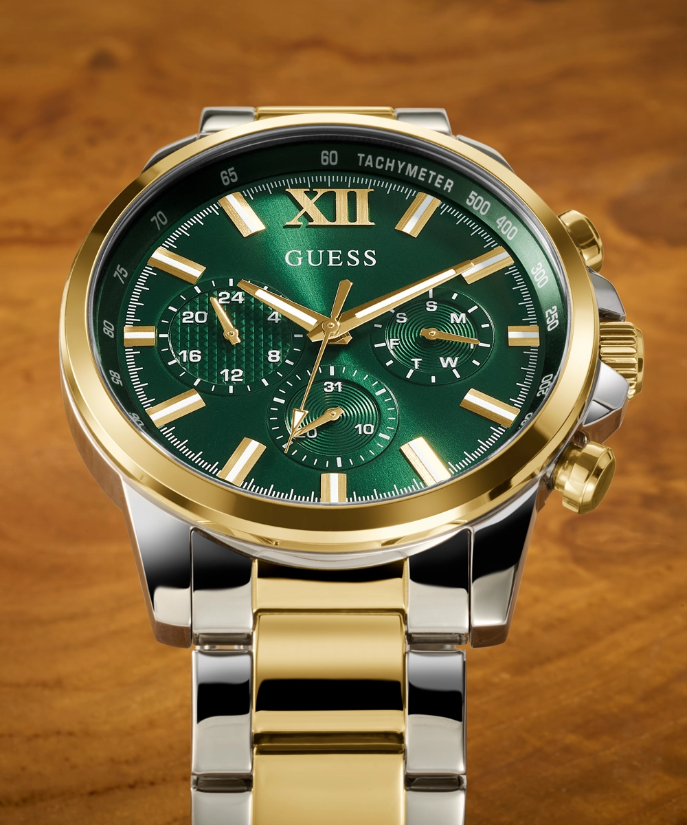 GUESS Mens 2-Tone Multi-function Watch