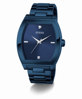 GUESS Mens Blue Analog Watch