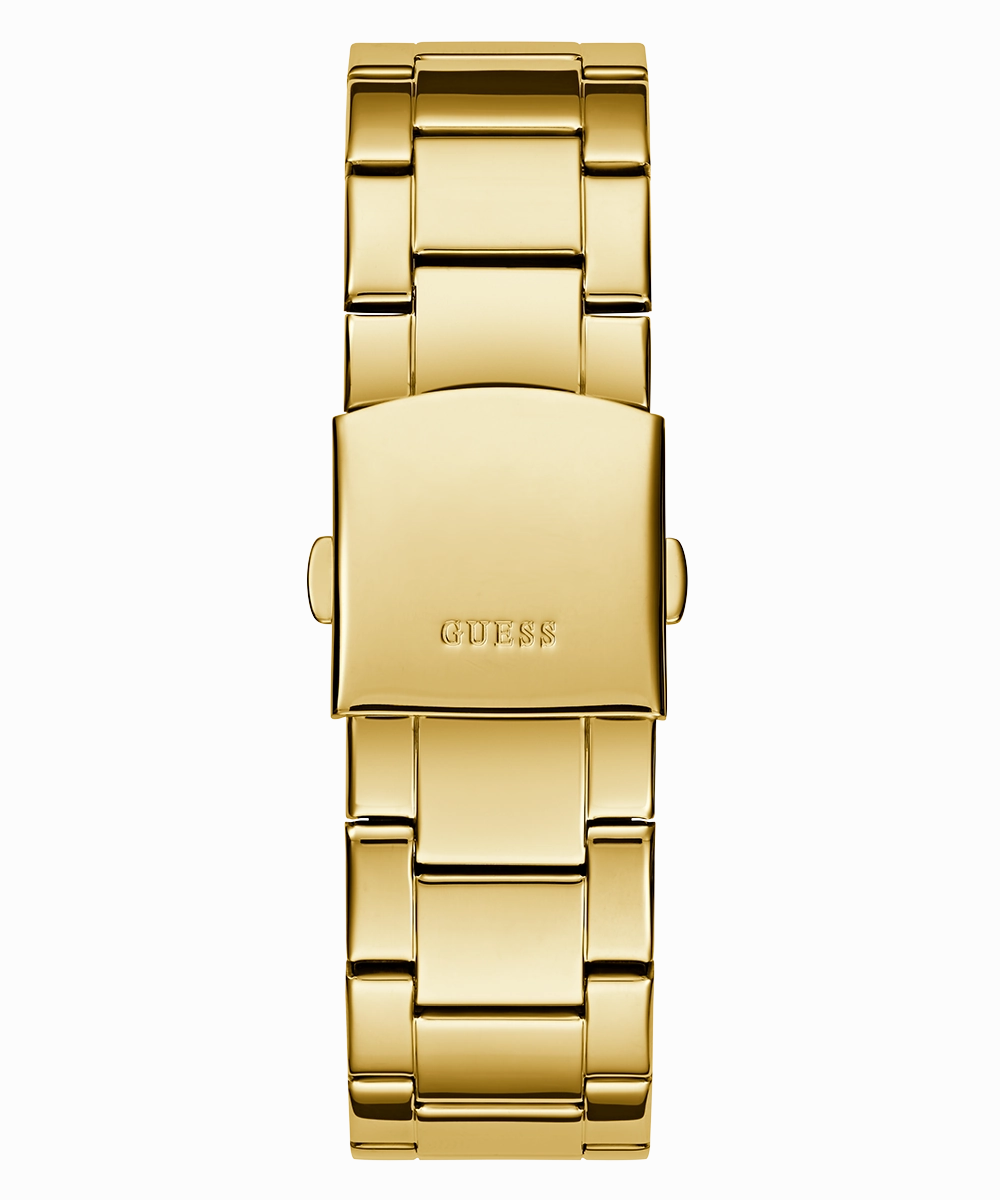 GUESS Mens Gold Tone Multi-function Watch