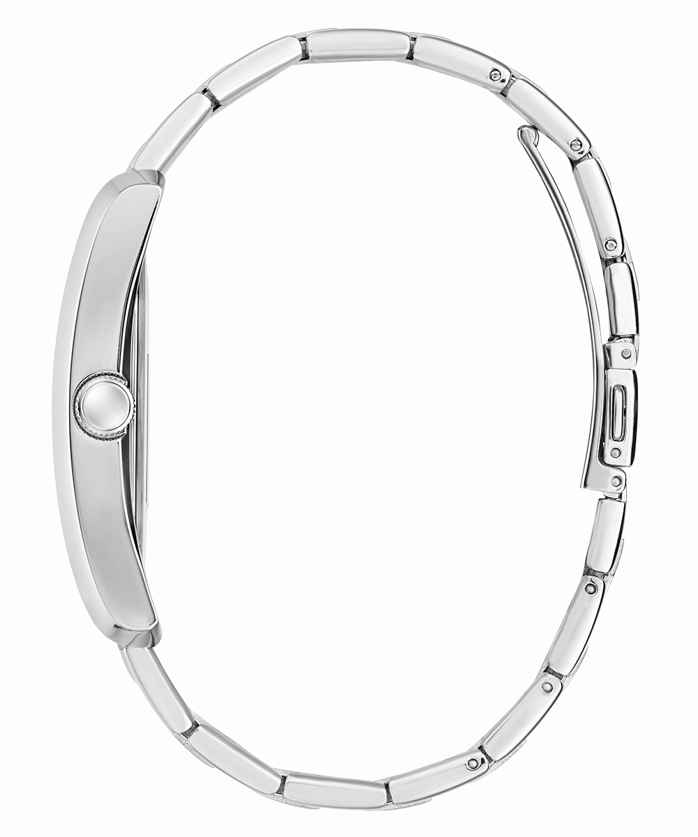 GUESS Mens Silver Tone Analog Watch