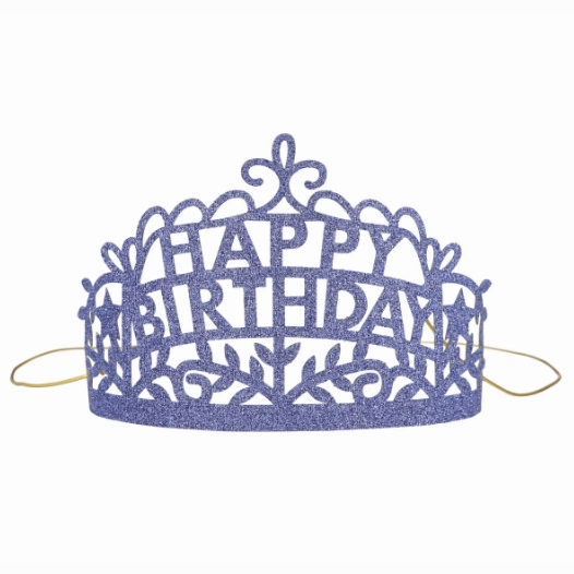 Happy Birthday Tiaras 8 pack