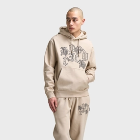 Hoodrich Crown Oversized Hoodie Oxford Tan / Asphalt - Black