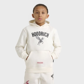 Hoodrich Junior Boys' Pegasus Hoodie Blanc de Blanc / Black - Lychee