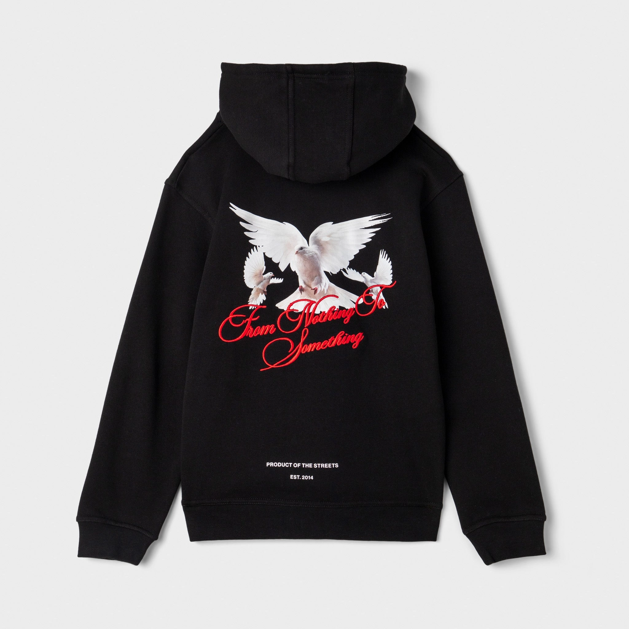 Hoodrich Juniors' Flight 3 Panel Hoodie Black / White - Lychee