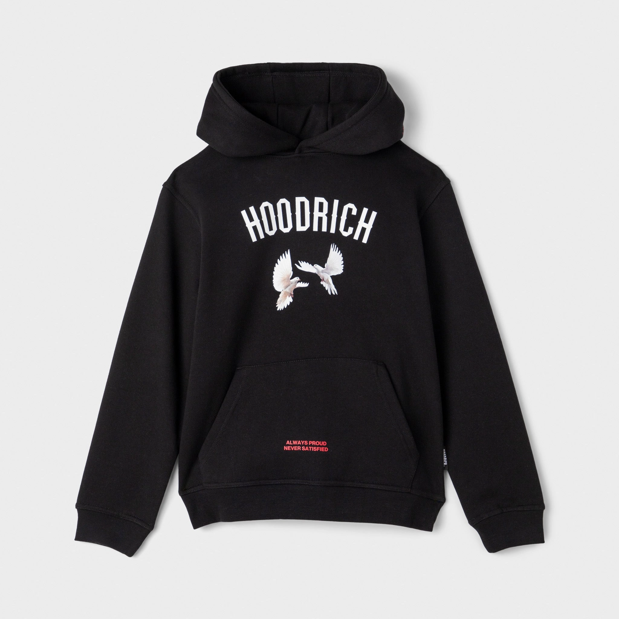 Hoodrich Juniors' Flight 3 Panel Hoodie Black / White - Lychee