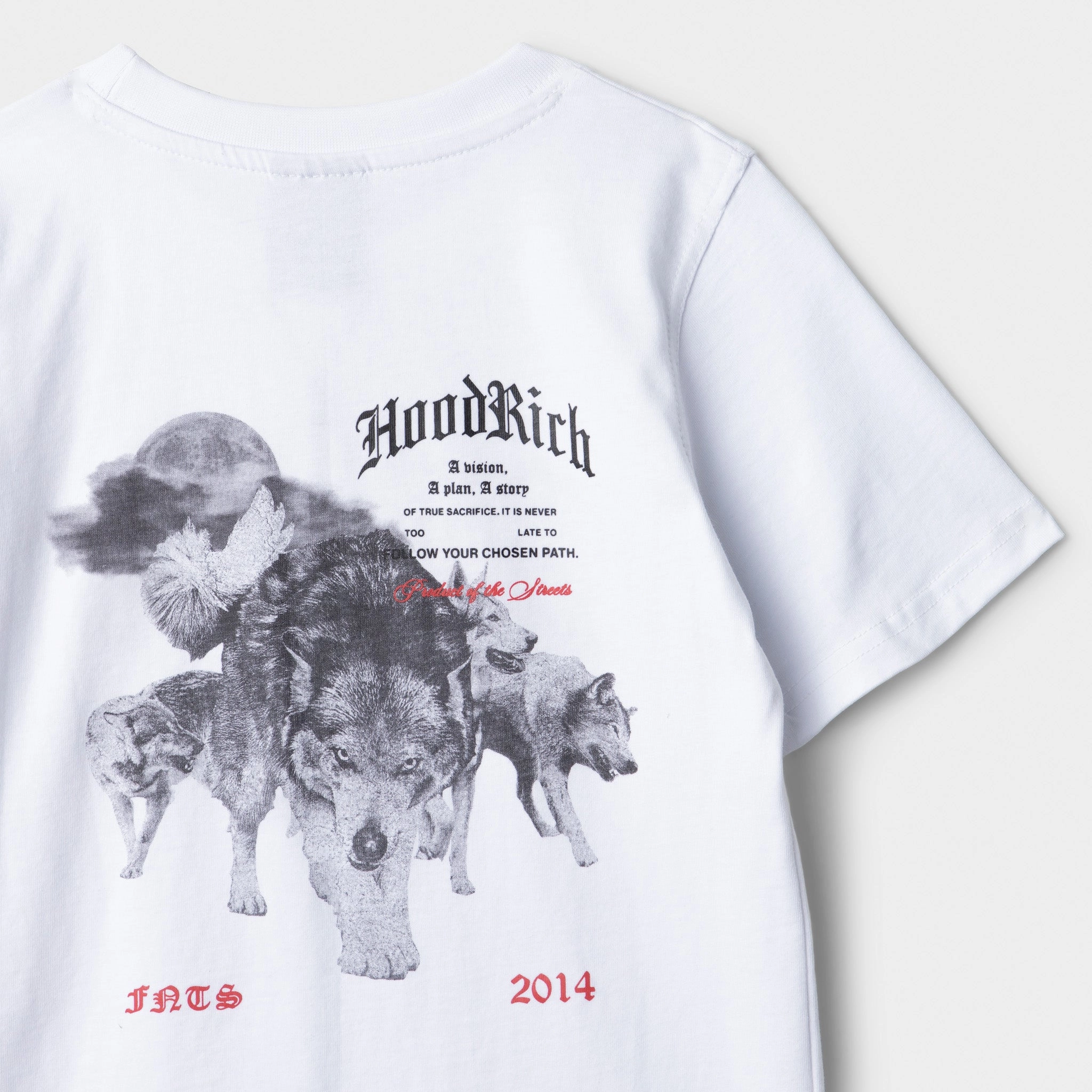 Hoodrich Juniors' Gothic T-Shirt White / Black - Lychee