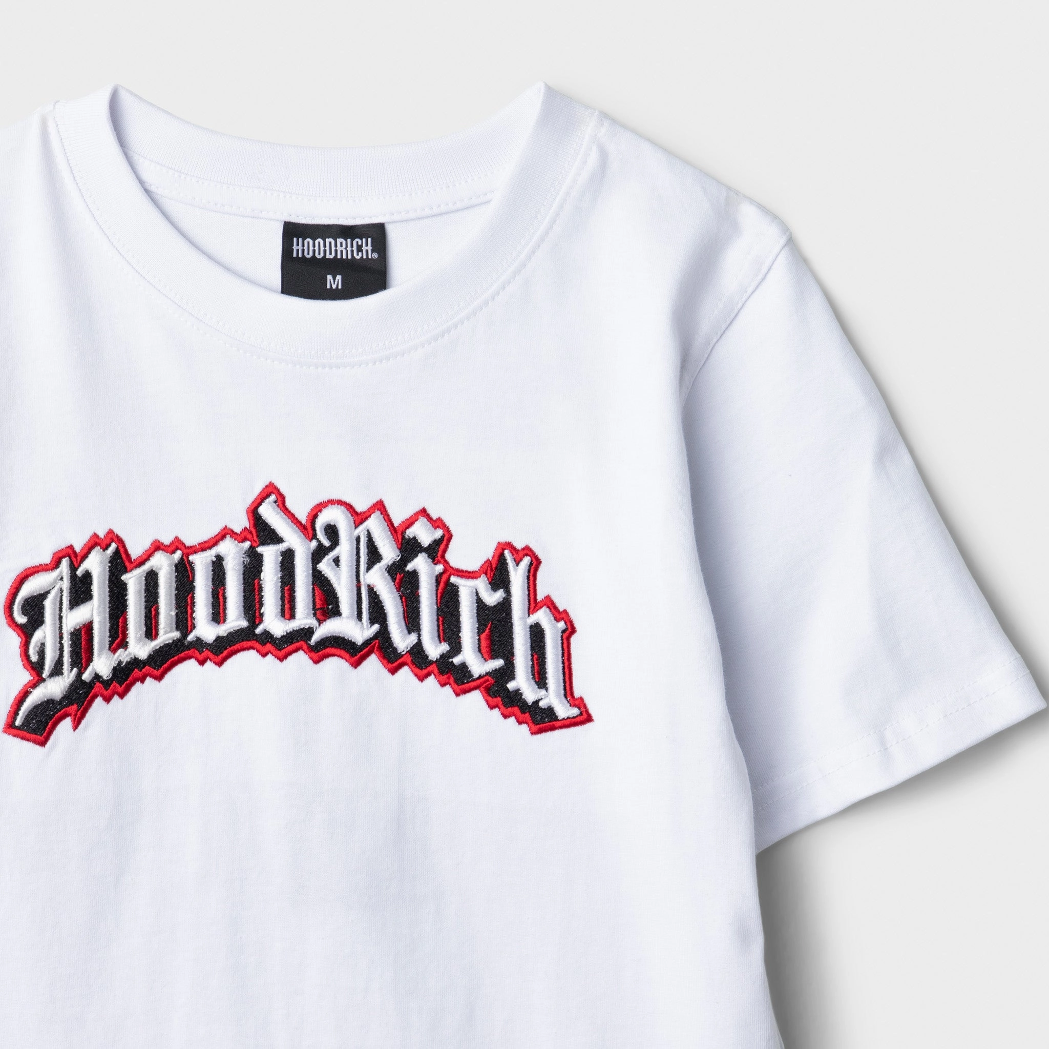 Hoodrich Juniors' Gothic T-Shirt White / Black - Lychee