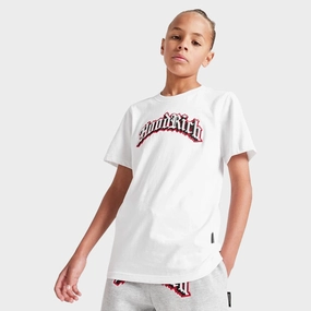 Hoodrich Juniors' Gothic T-Shirt White / Black - Lychee