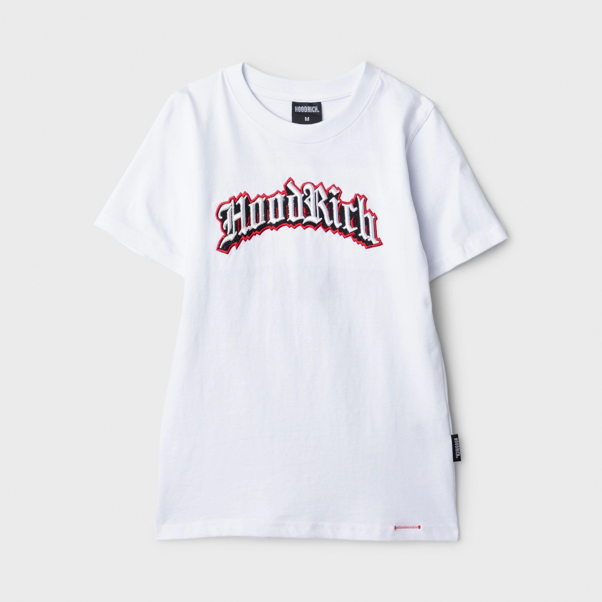 Hoodrich Juniors' Gothic T-Shirt White / Black - Lychee