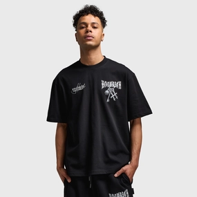 Hoodrich Rite Oversized Graphic T-Shirt Black / White - Lava Smoke