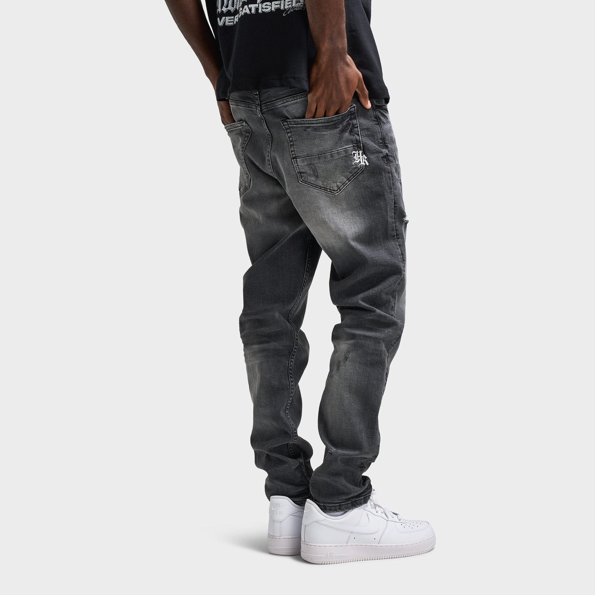 Hoodrich Shadow Denim Pants / Grey