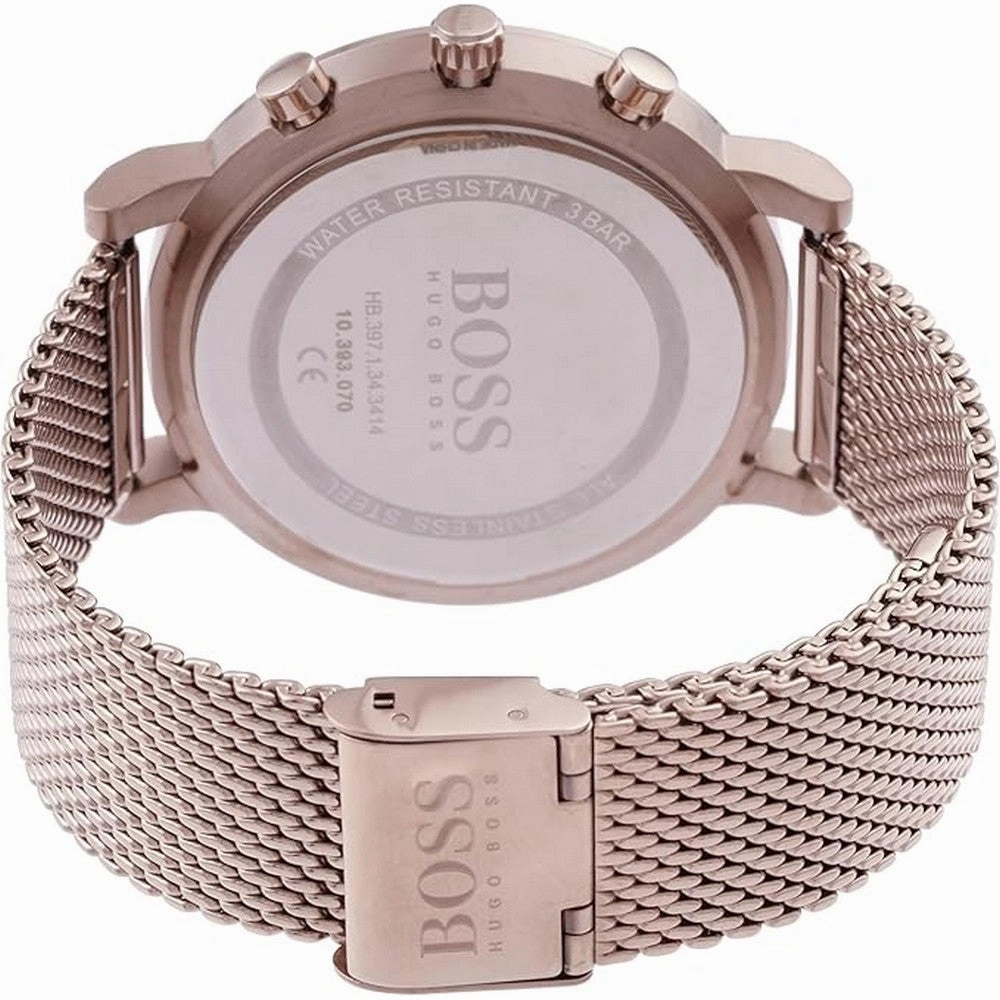 Hugo Boss 1513808 Integrity Analogue Black Dial Men's Mesh Watch