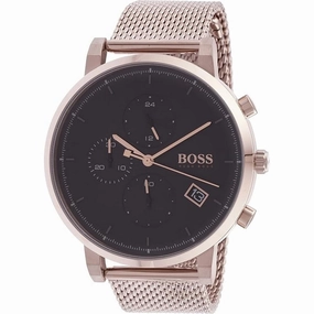 Hugo Boss 1513808 Integrity Analogue Black Dial Men's Mesh Watch