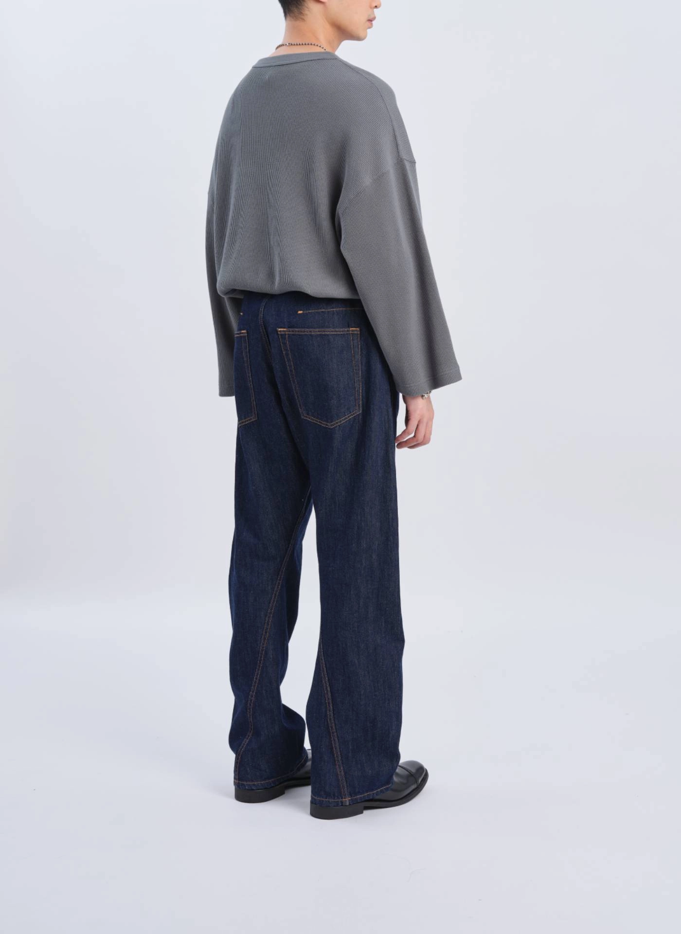 Indigo Cotton Linen Denim Jeans