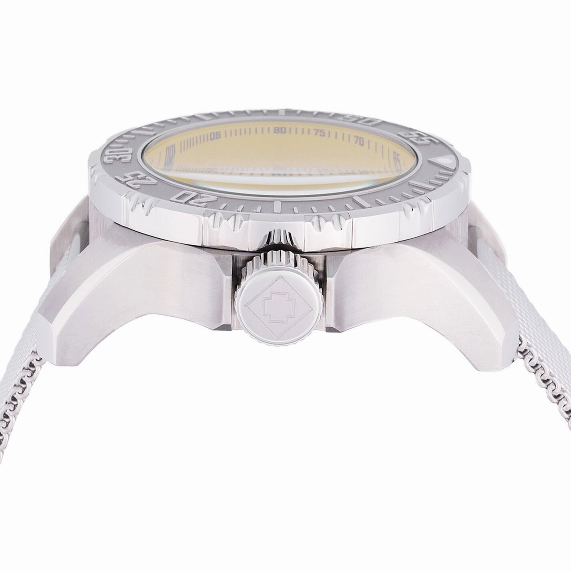 Invicta Men's Watch - Vintage Quartz Chronograph Yellow Dial Mesh Bracelet | 48014