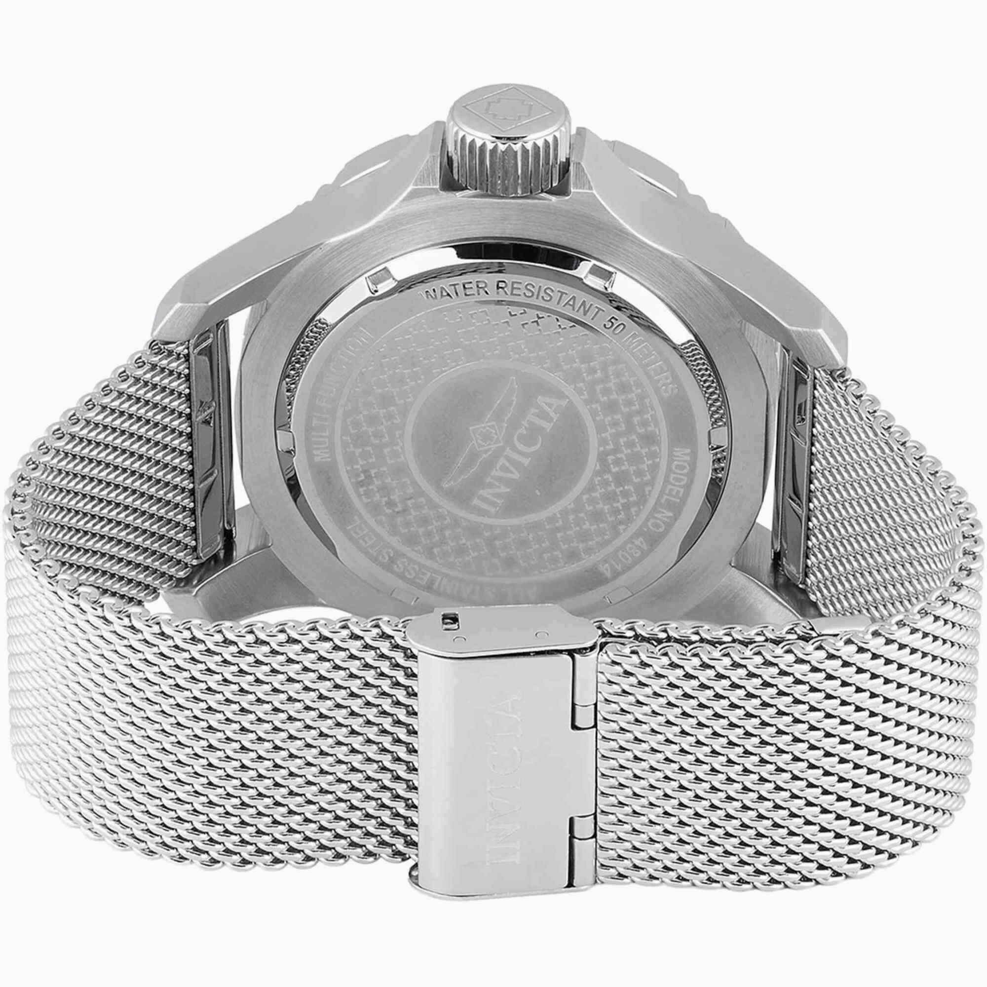 Invicta Men's Watch - Vintage Quartz Chronograph Yellow Dial Mesh Bracelet | 48014