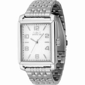 Invicta Men's Watch - Vintage Silver Dial Stainless Steel Bracelet Quartz | 46634