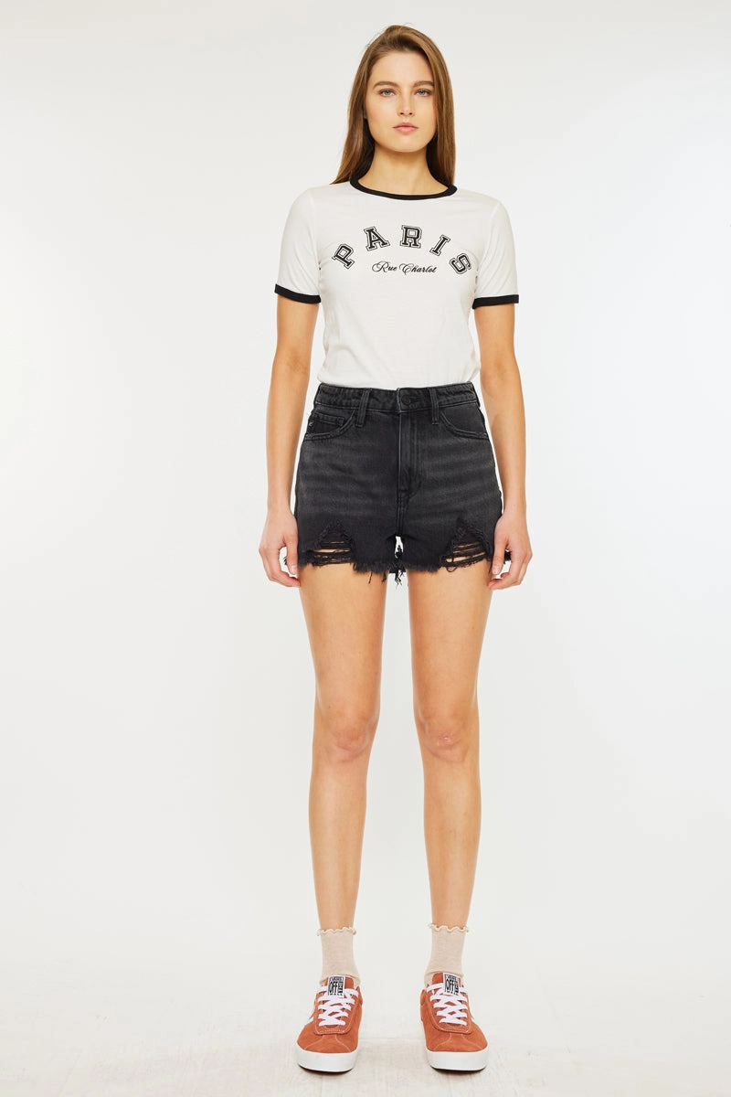 Ivanna Ultra High Rise Mom Shorts