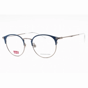 Levi's Men's Eyeglasses - Blue Full Rim Round Frame Clear Demo Lens | LV 5008 0PJP 00