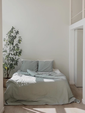 Linen Duvet Cover | Sage Green