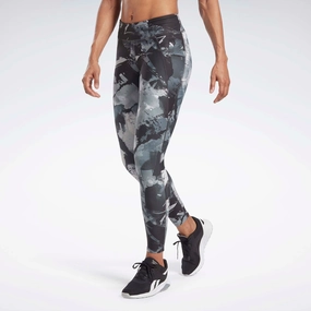Lux Allover Print Bold Leggings Black