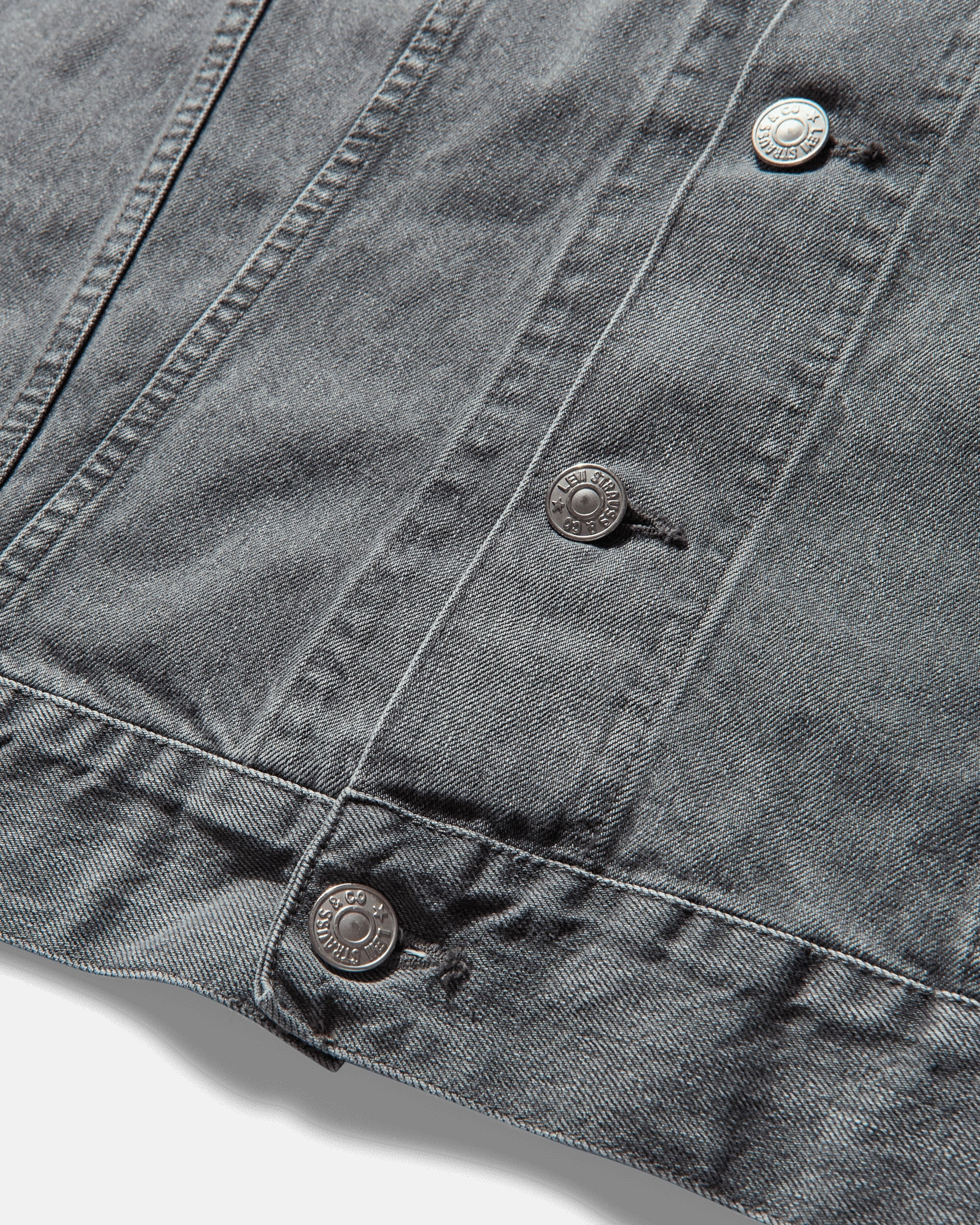 Men's Levi's Selvedge Denim Trucker Jacket Grey