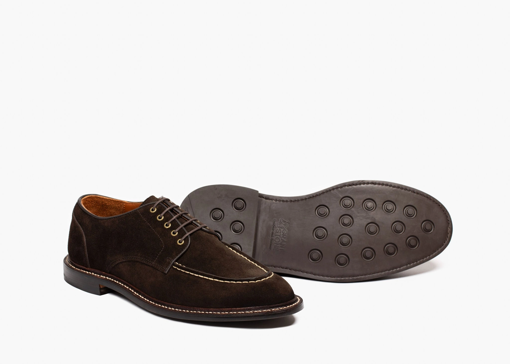 Moc Toe Derby Espresso Suede