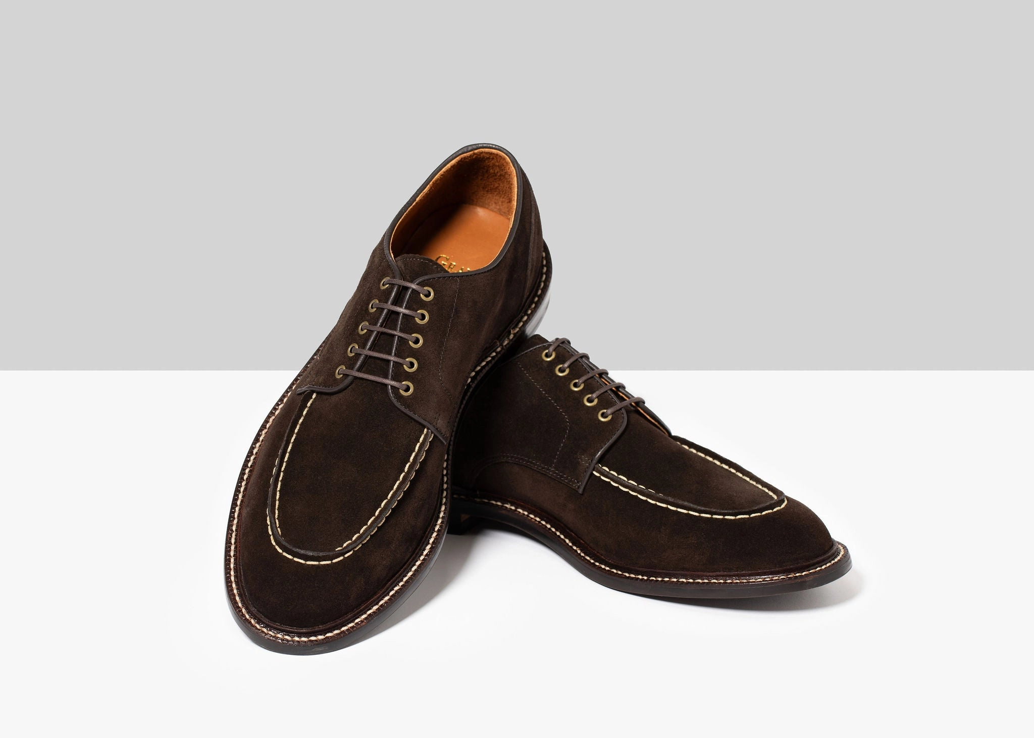 Moc Toe Derby Espresso Suede