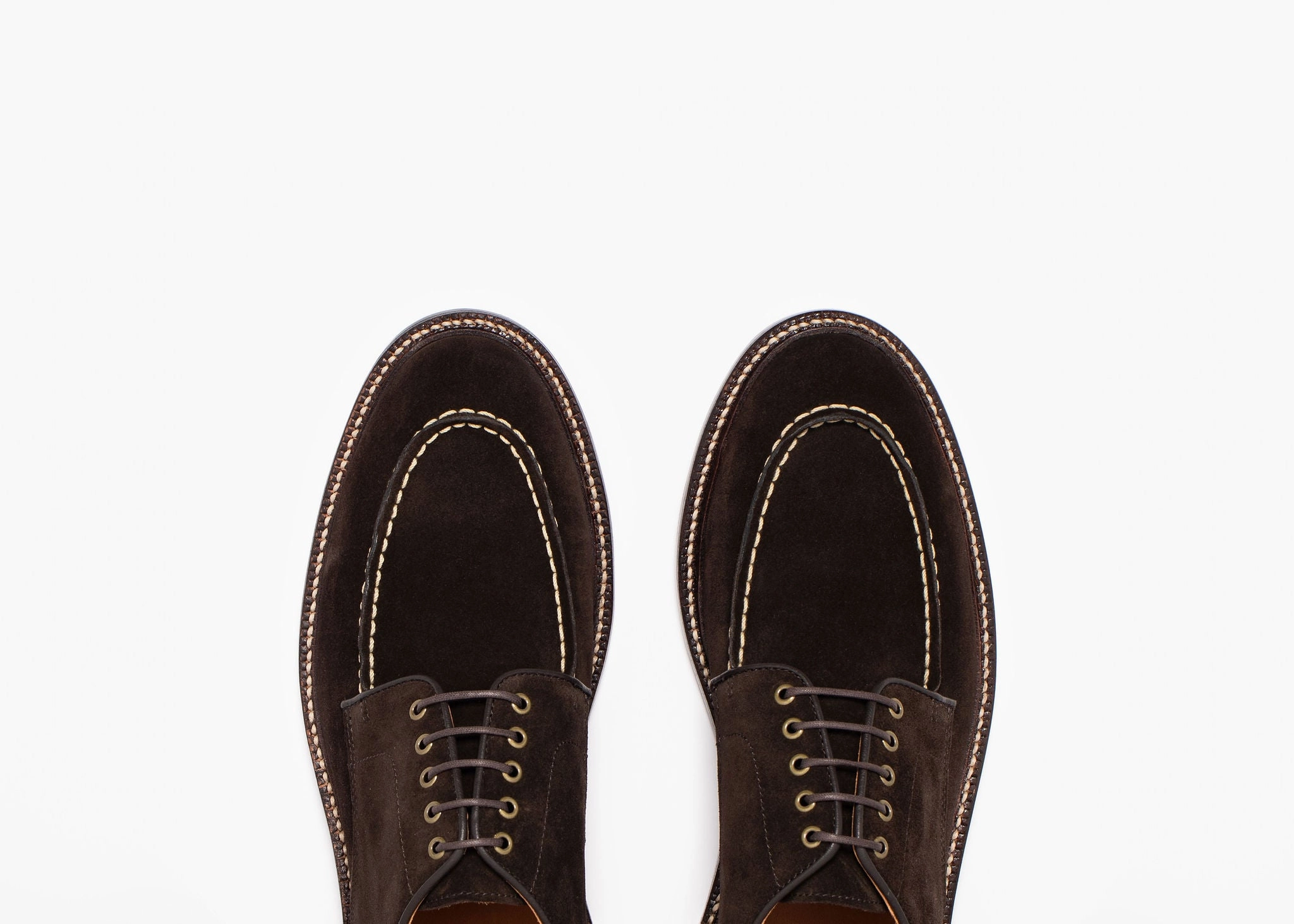 Moc Toe Derby Espresso Suede