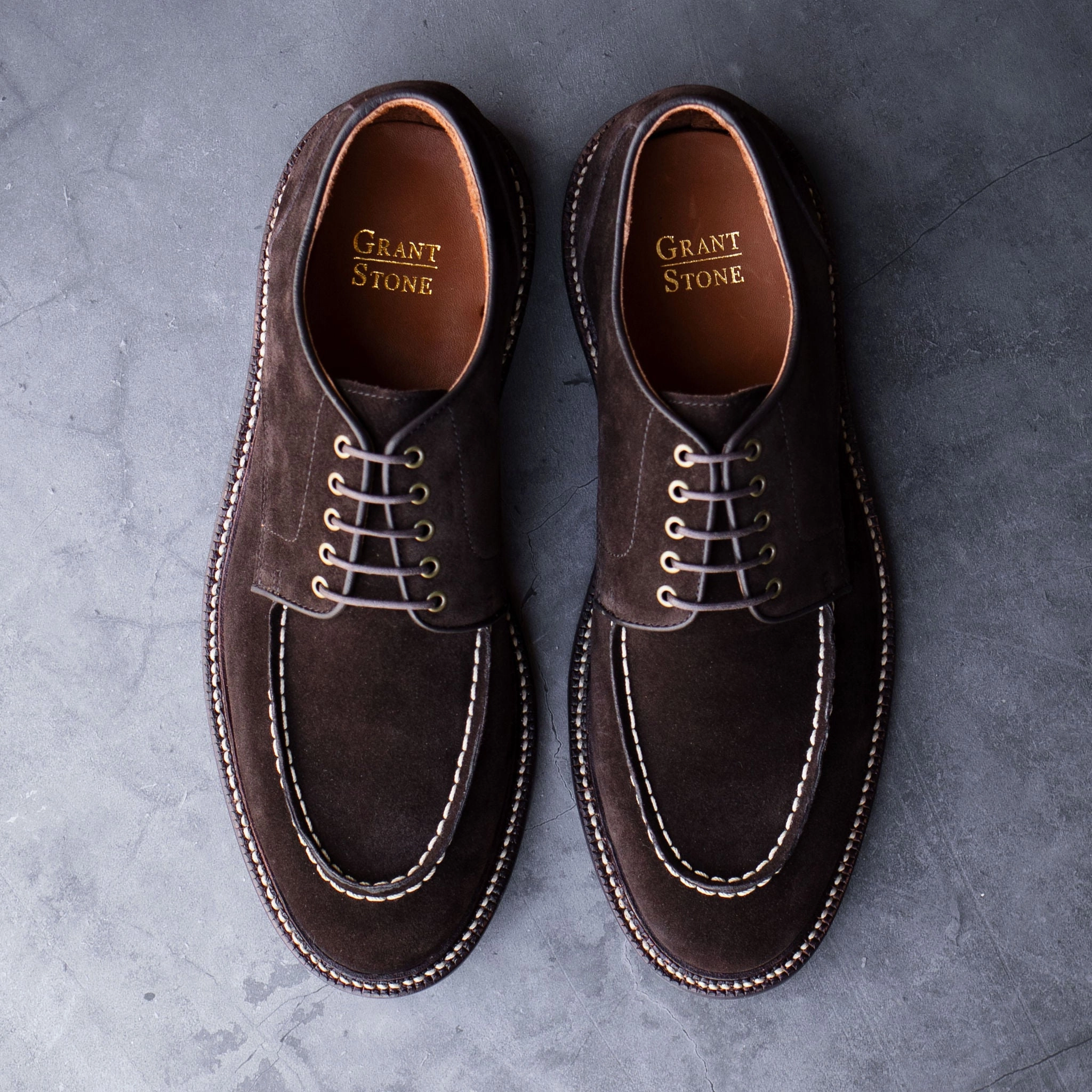 Moc Toe Derby Espresso Suede