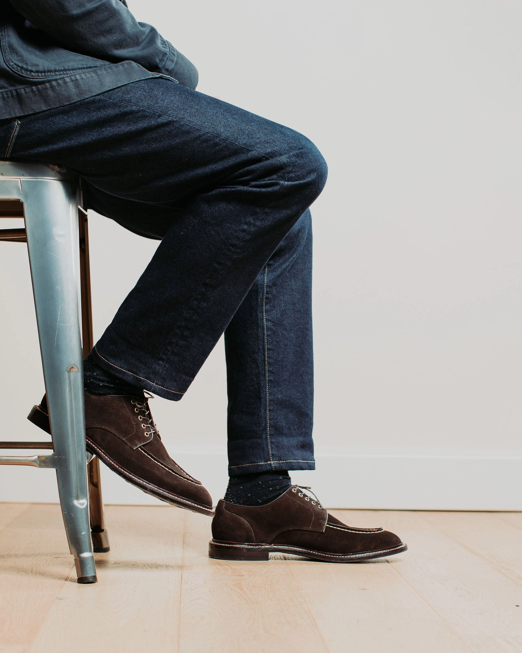 Moc Toe Derby Espresso Suede