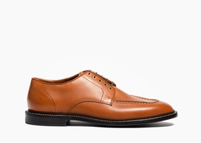 Moc Toe Derby Saddle Tan