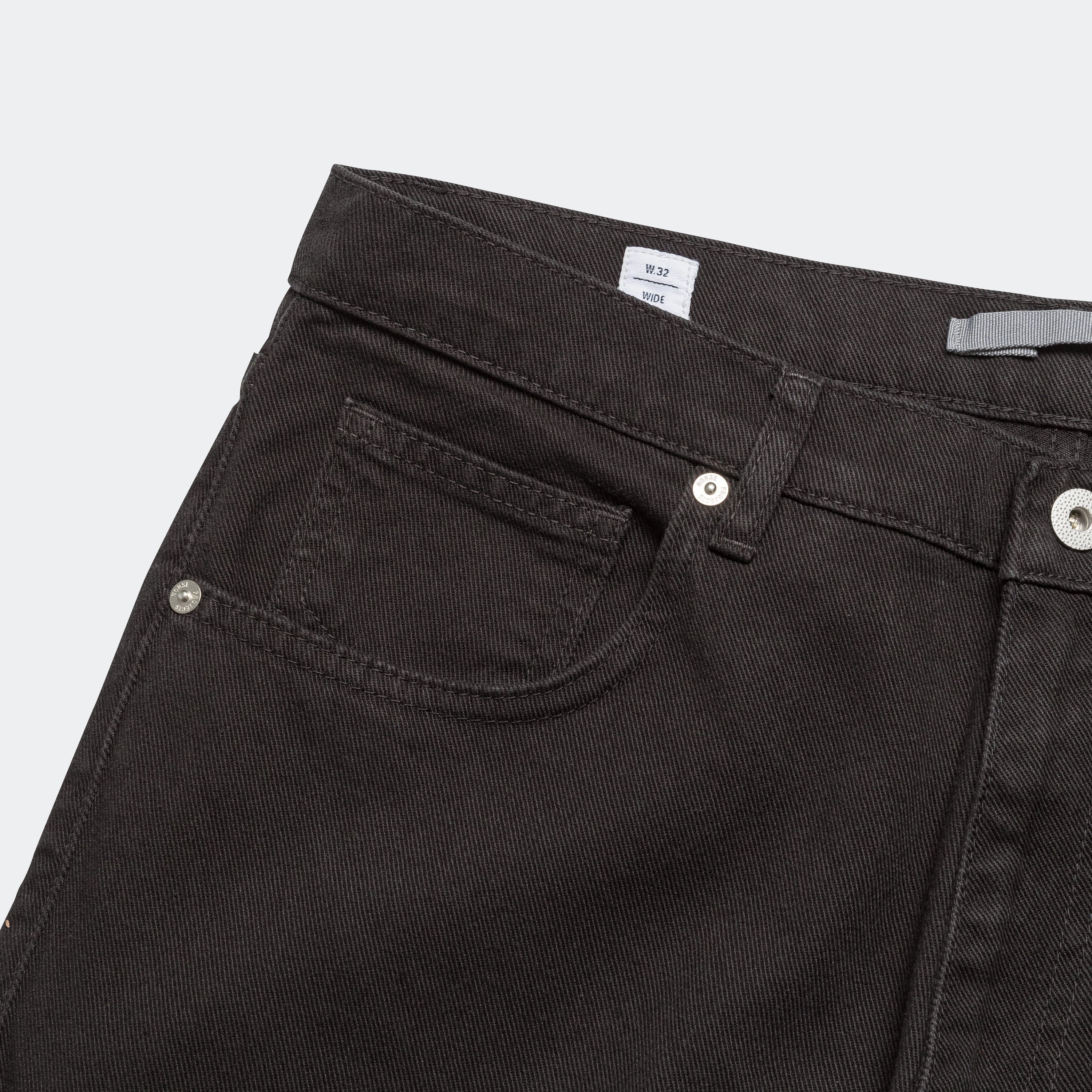 Mogens Relaxed 5 Pocket Heavy Twill - Black