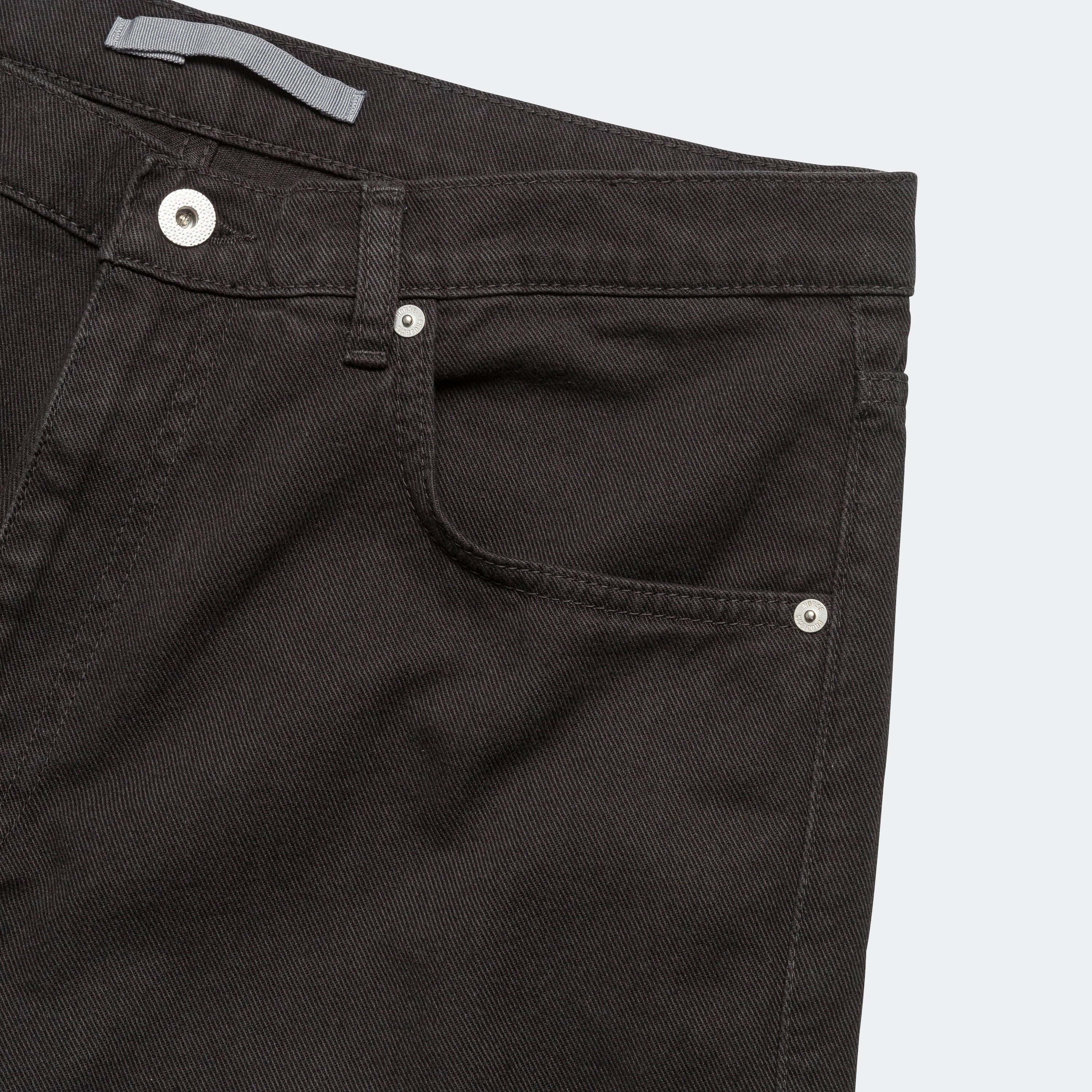 Mogens Relaxed 5 Pocket Heavy Twill - Black