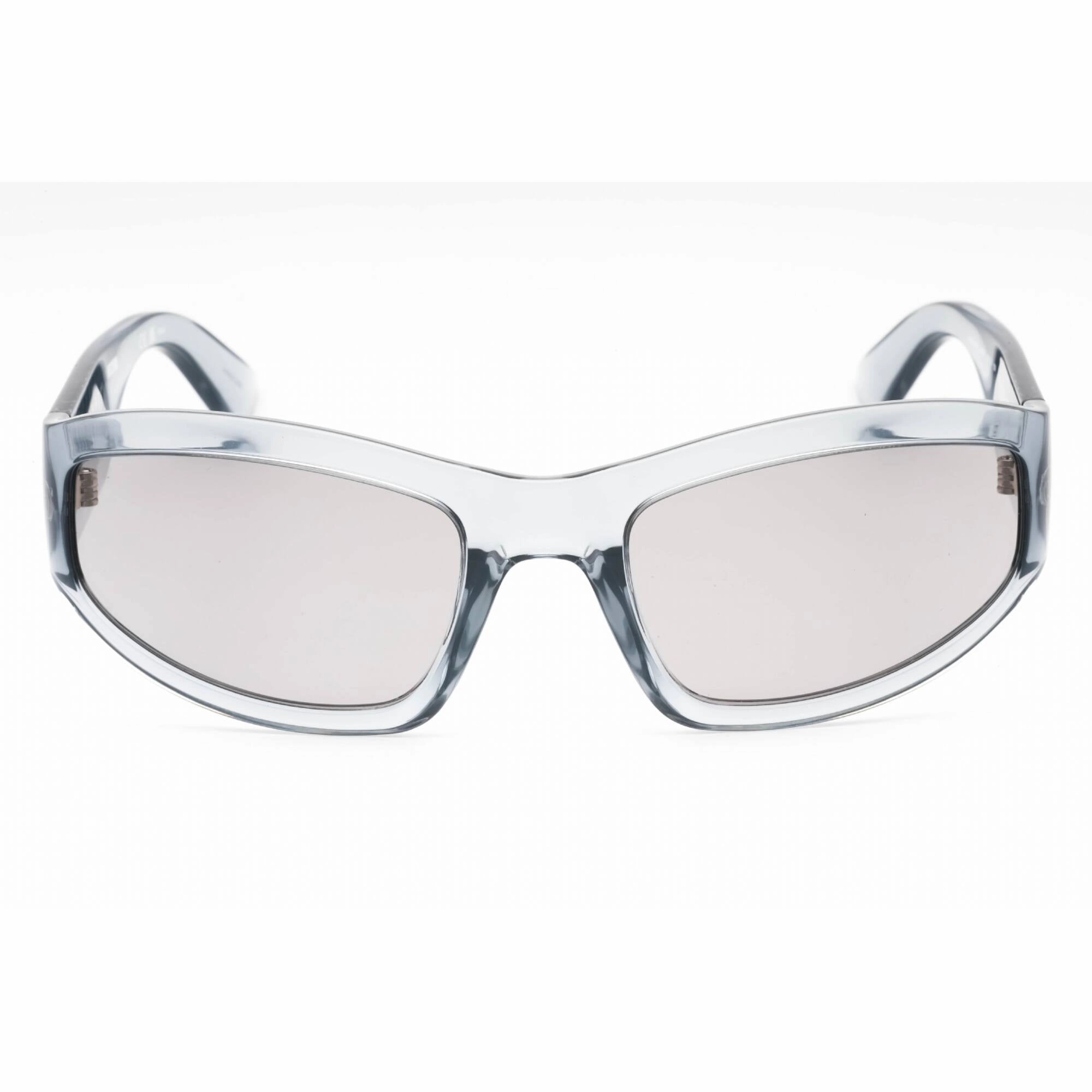 Moschino Men's Sunglasses - Grey Plastic Full Rim Rectangular Frame | MOS164/S 0KB7 IR