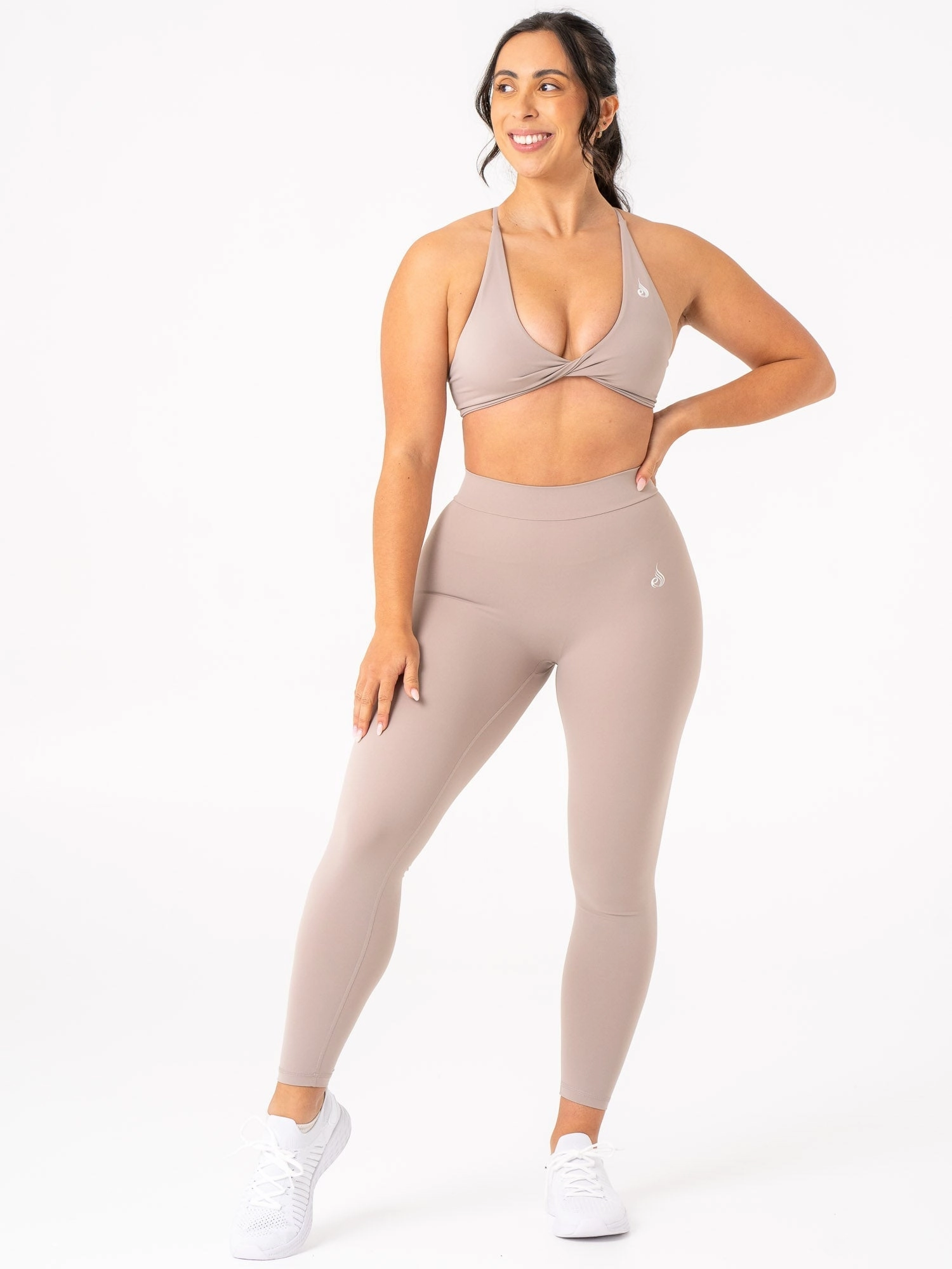 NKD Twist Sports Bra - Taupe