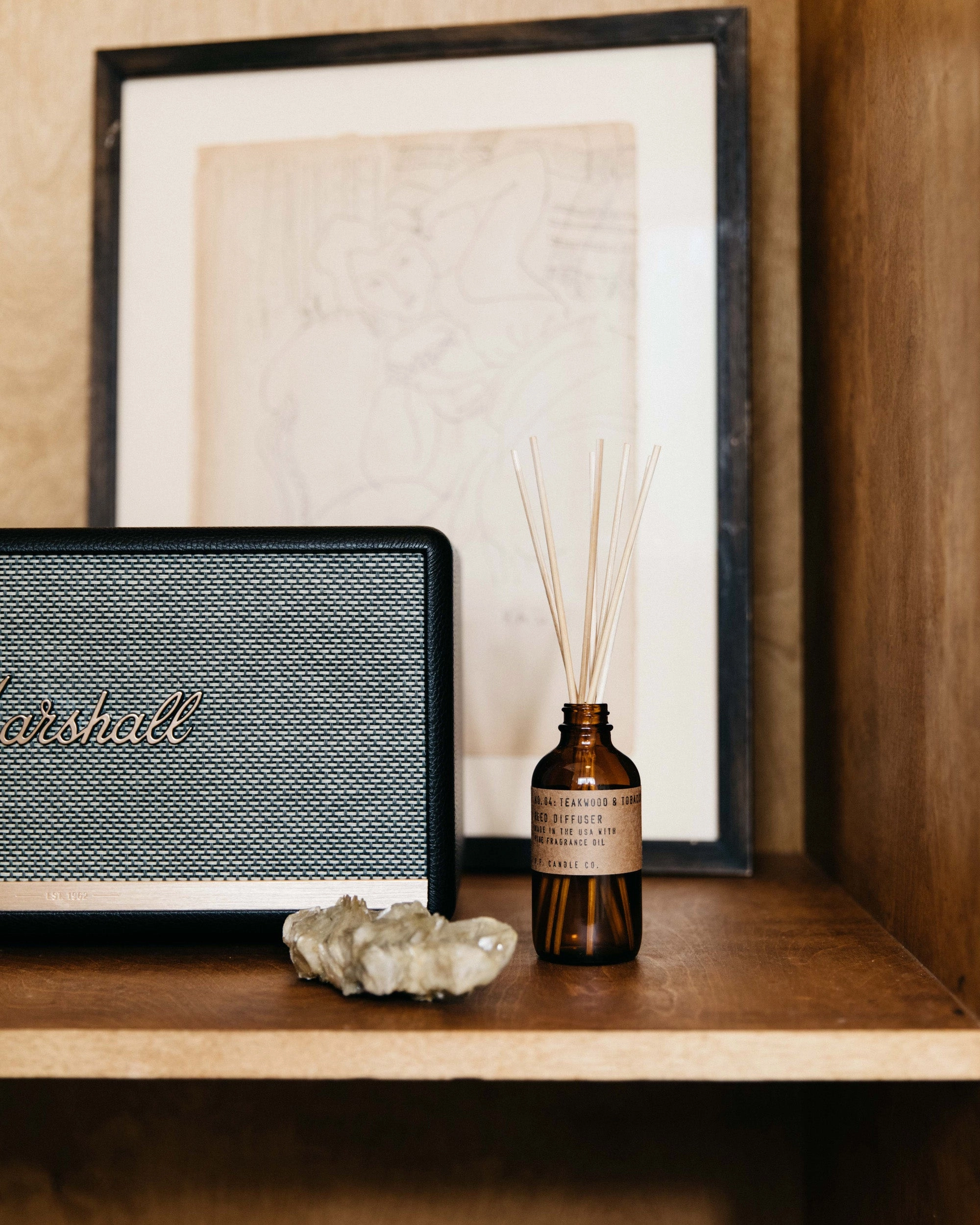P.F. Candle Co. Reed Diffuser - Teakwood & Tobacco