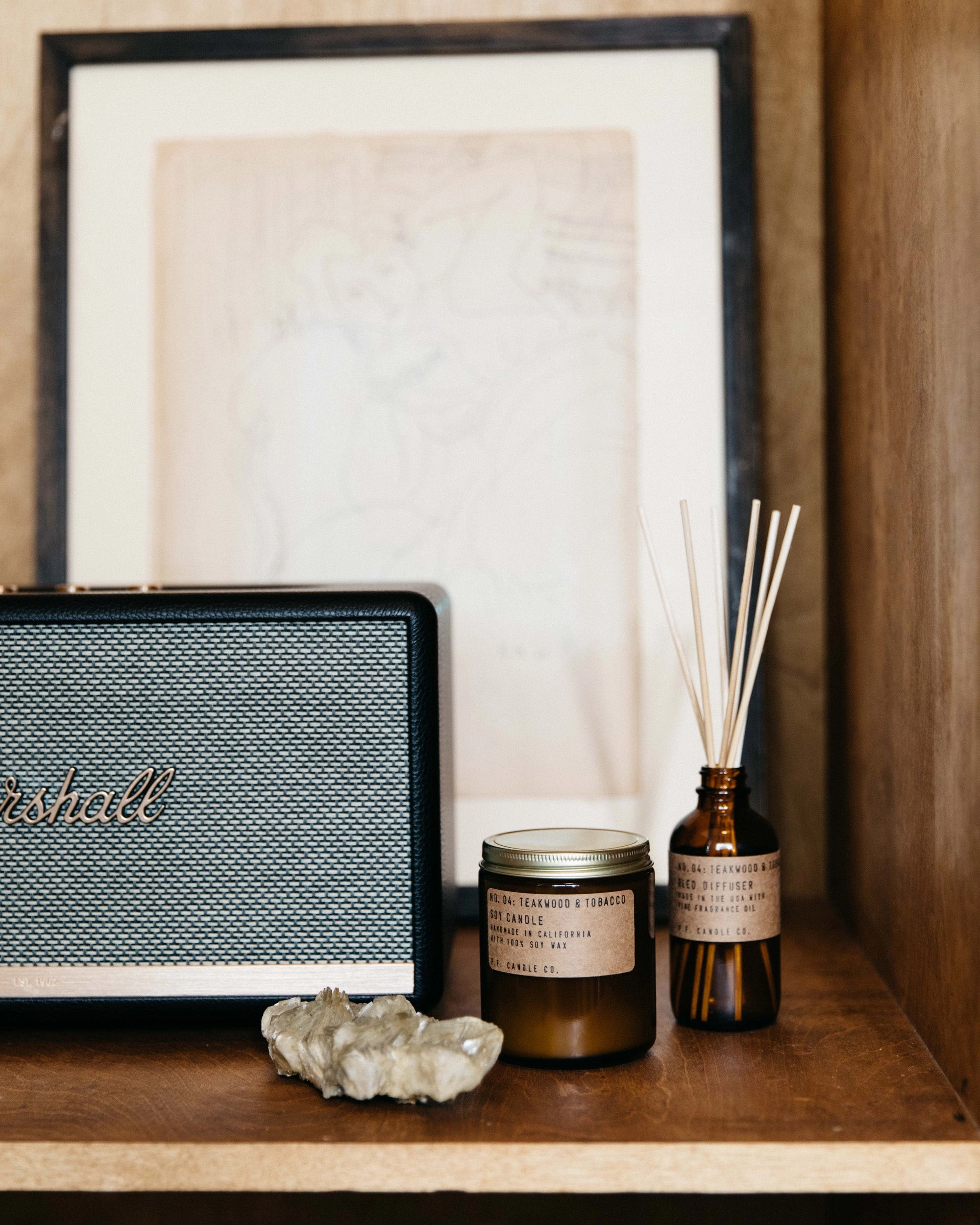 P.F. Candle Co. Reed Diffuser - Teakwood & Tobacco