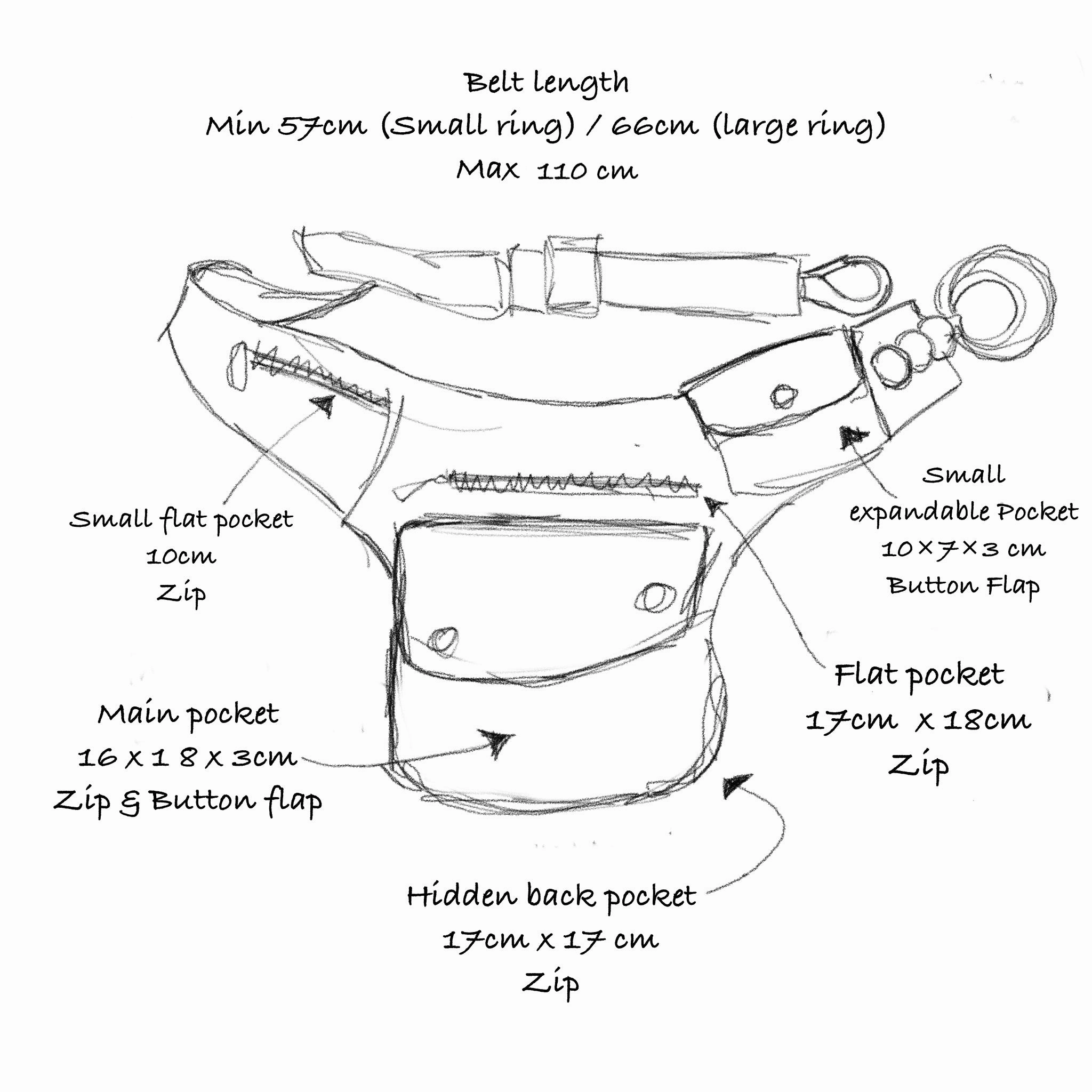 Piñatex Vegan Leather Hip Bag - Chestnut Brown