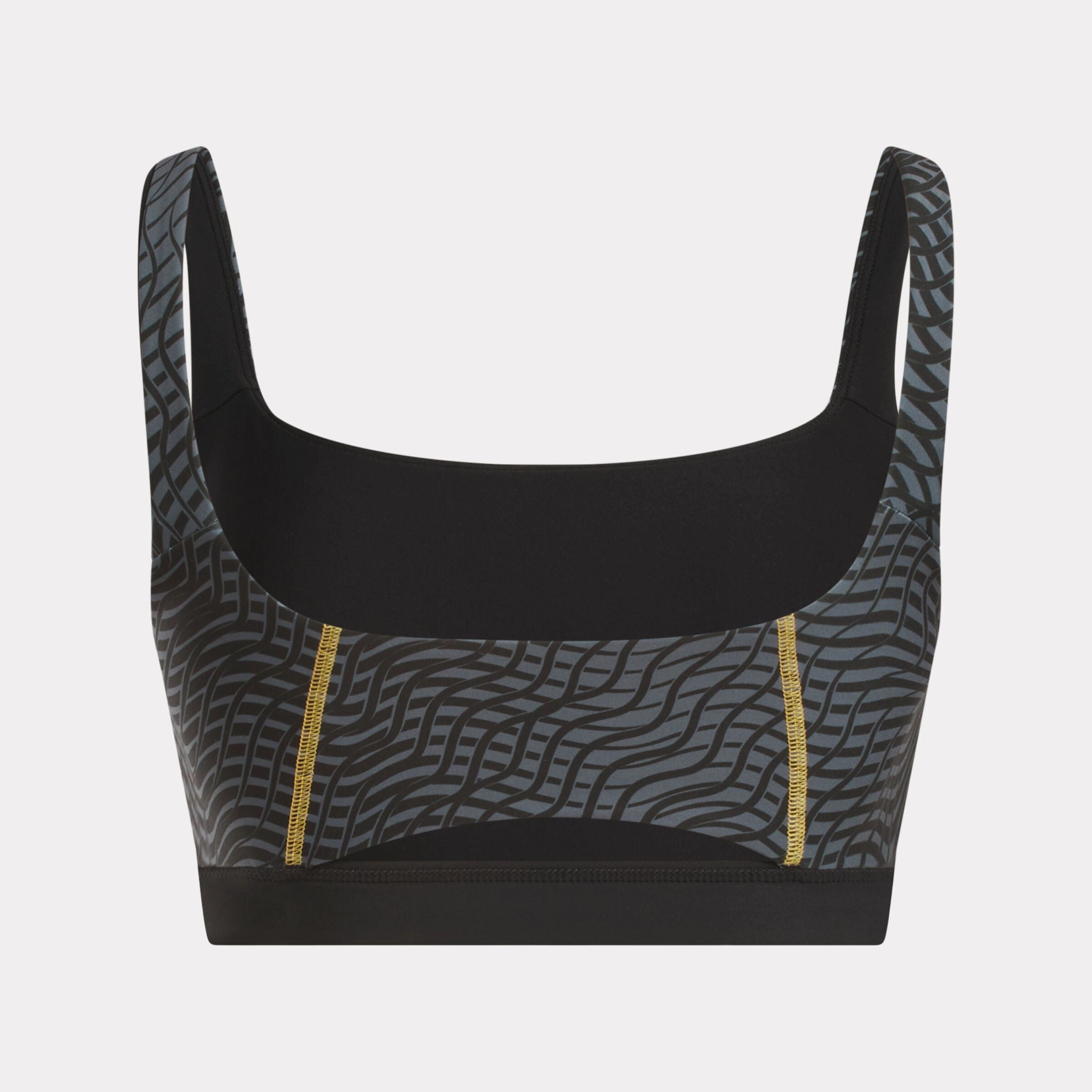 Q2 Hype Block Aop Bralette Black
