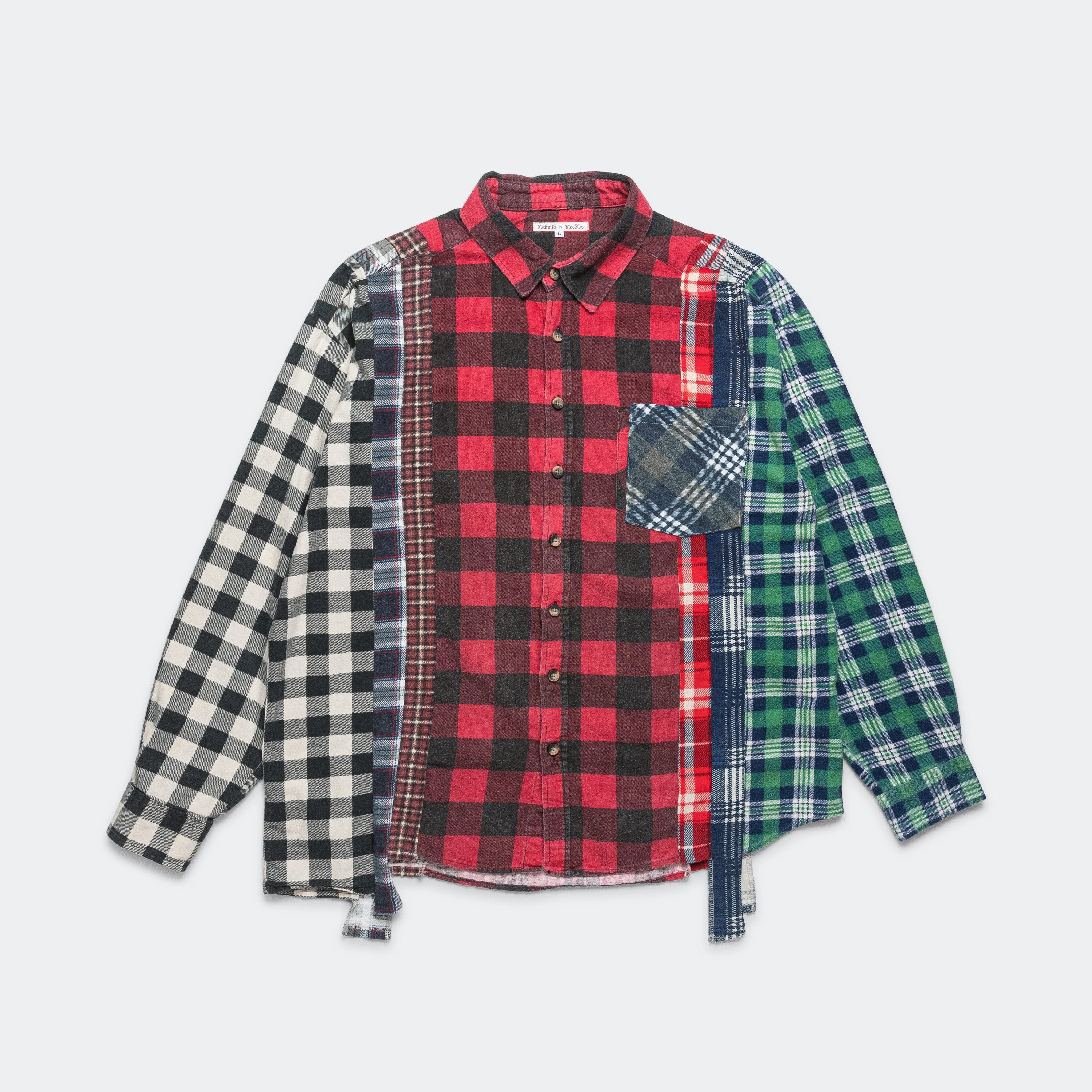 Rebuild Flannel 7 Cuts Shirt SS25 - Large #2