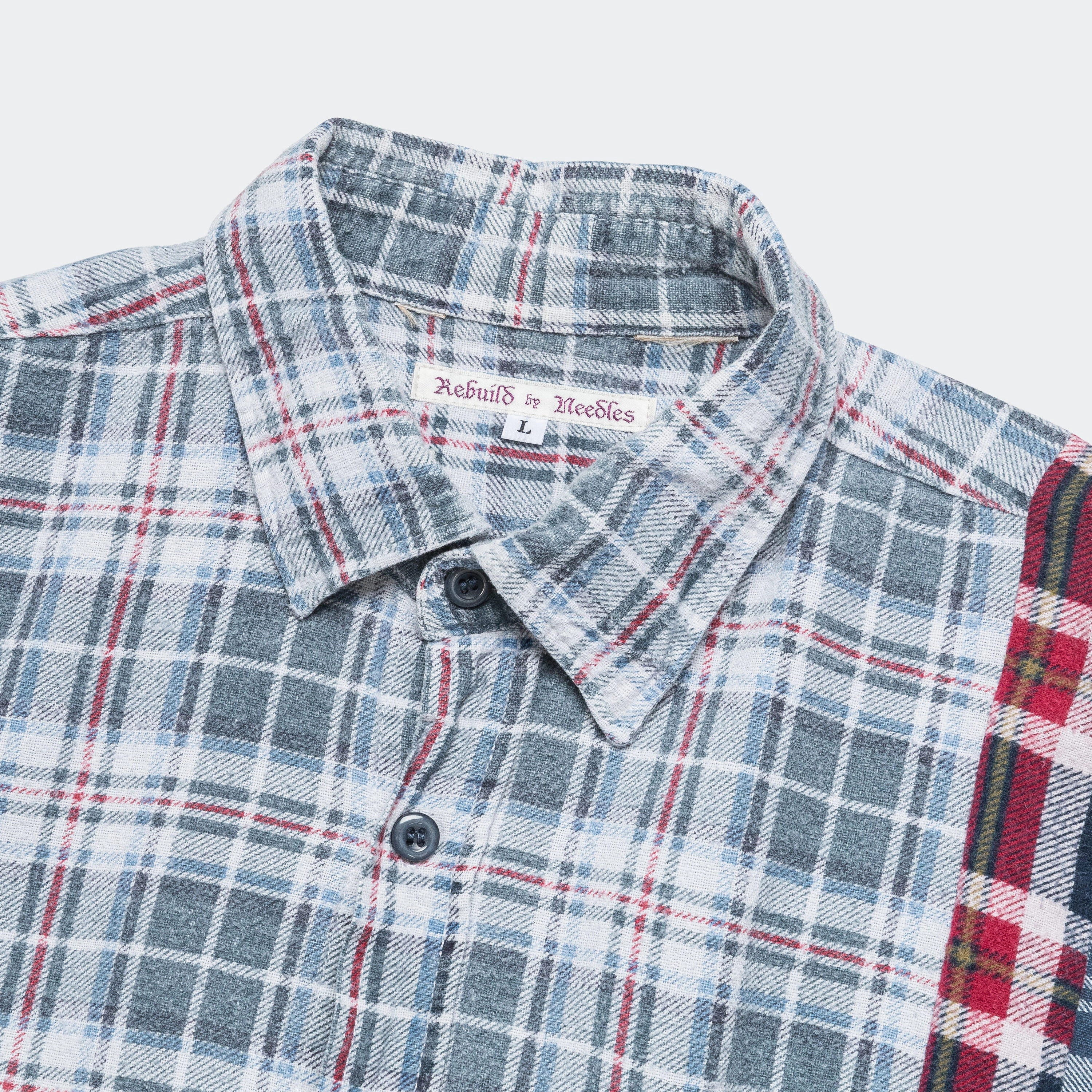 Rebuild Flannel 7 Cuts Shirt SS25 - Large #8