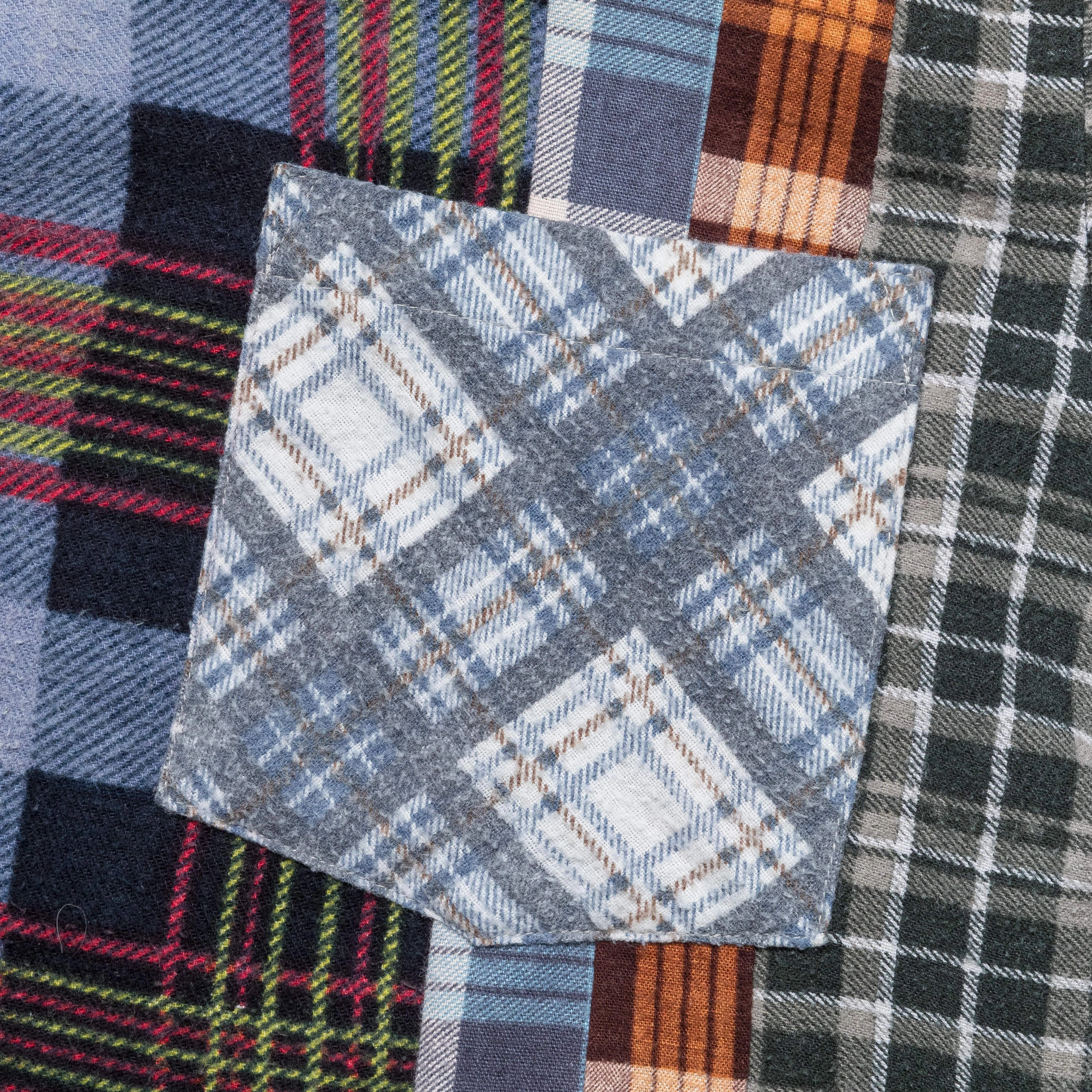 Rebuild Flannel 7 Cuts Shirt SS25 - Small #4