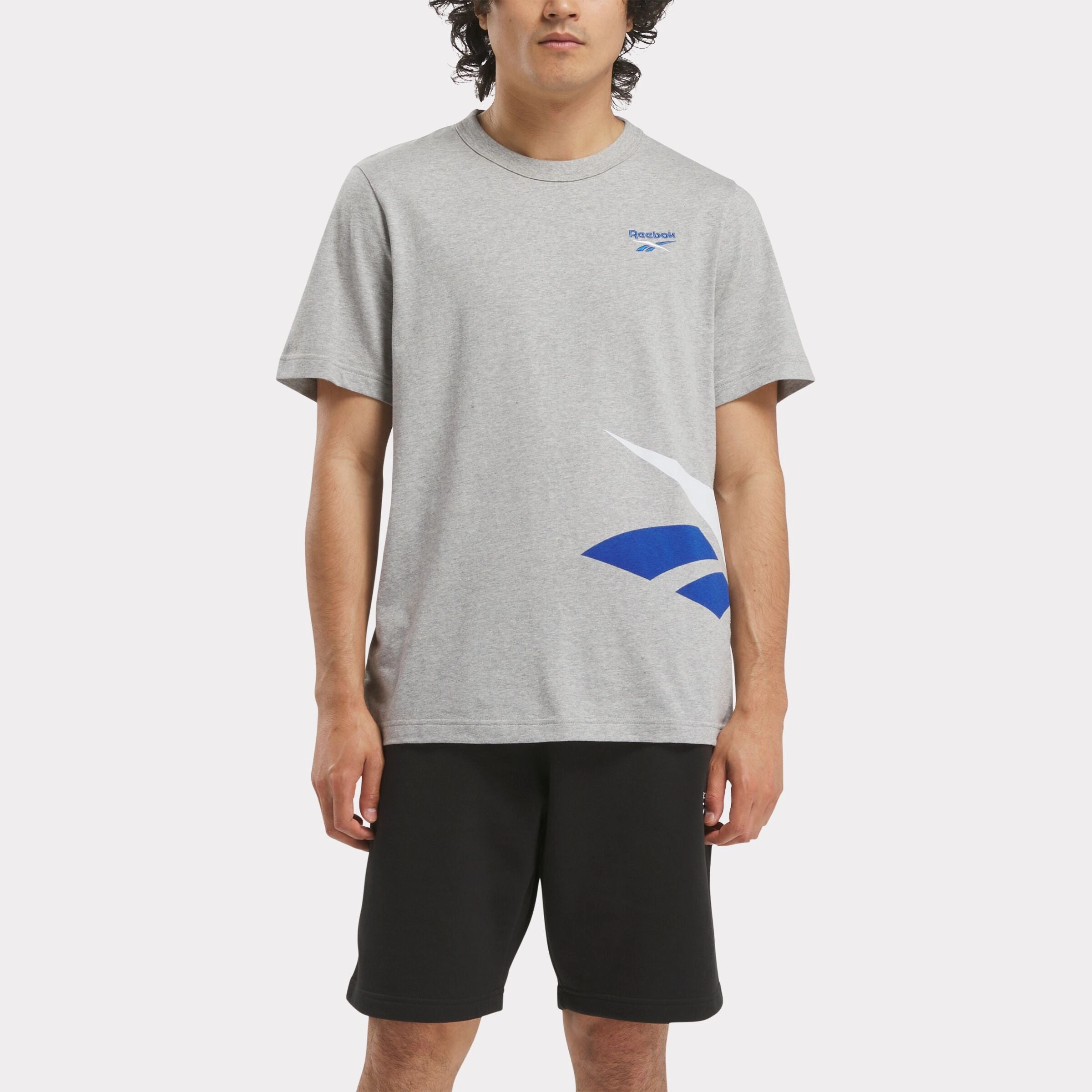 Reebok Identity Cross Check T-Shirt Mgreyh