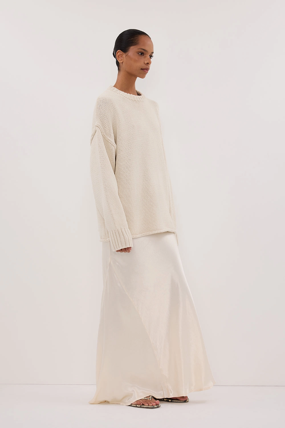ROY PLASTER LONGLINE KNIT JUMPER